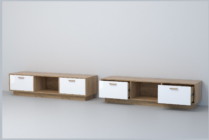 Эго Тумба Т-3 ПД (Камень Темный/Дуб Крафт Золотой)