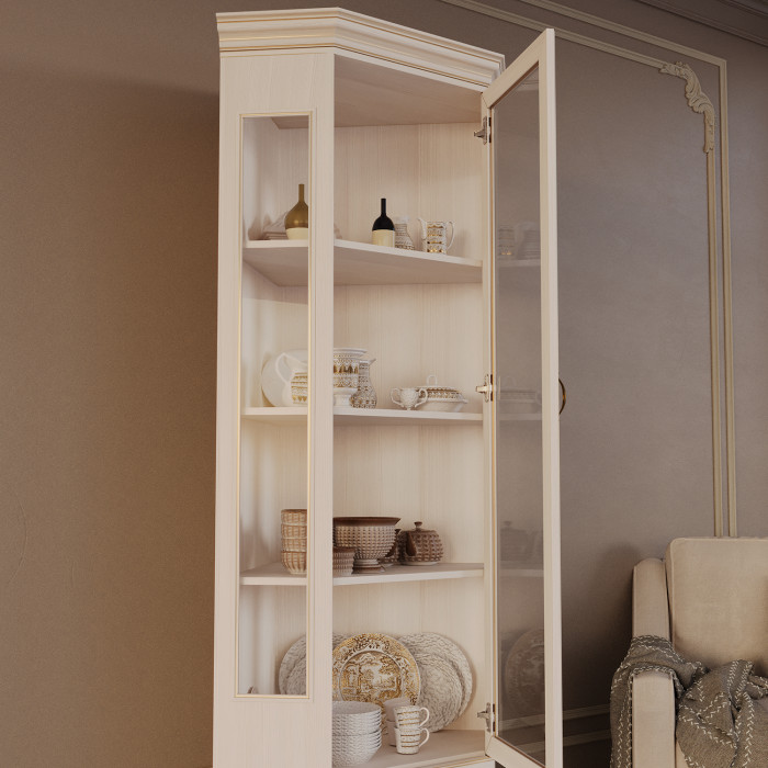 Шкаф-витрина угловой Сиена