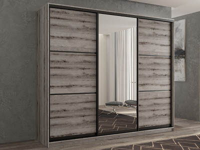 Шкаф-купе Кааппи 2 Эвок Окаменелый 240х60х230 см