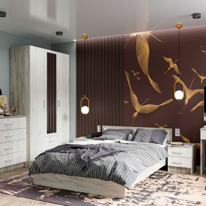 ГАРМОНИЯ КР 601 кровать (1,652х0,7х2,032) шимо темный/шимо светлый