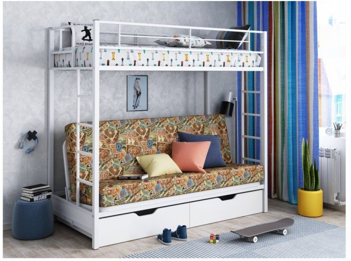 Двухъярусная кровать Мадлен ЯЯ (Коричневый)