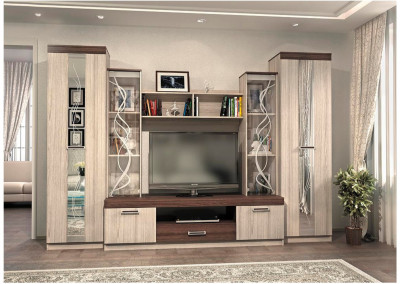 Гостиная Атлантида 2Б (Ясень шимо тёмный / Ясень шимо светлый)