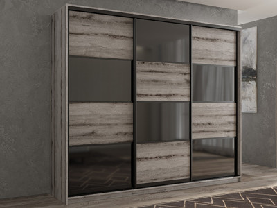 Шкаф-купе Кааппи 13 Эвок Окаменелый 250х60х230 см