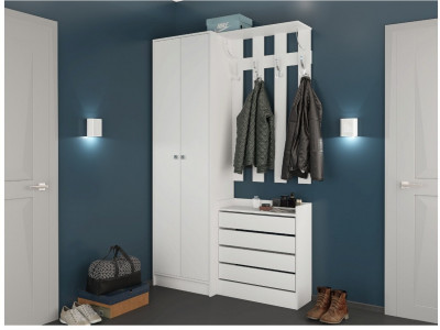 Модульная Прихожая Ямайка, композиция 1, белый