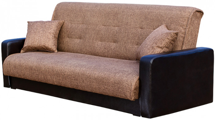 Диван Лондон 120 коричневый, пружинный блок Боннель