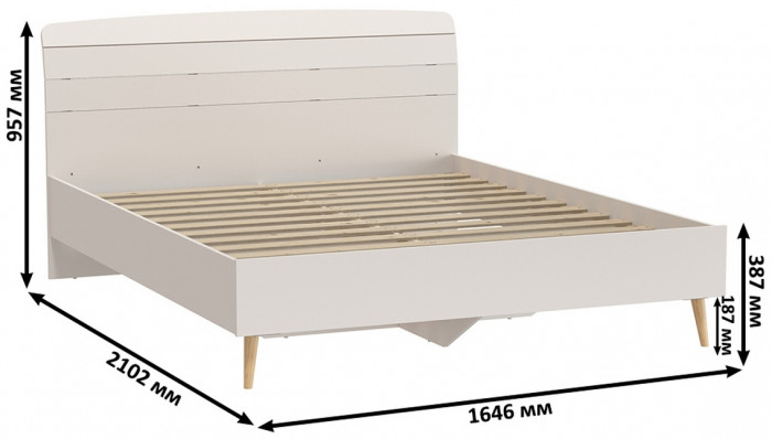 Афина Спальня 17-1600, кашемир серый
