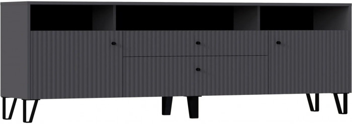 Модульная гостиная Оливия, композиция 3 (Графит, Графит Софт)