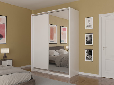 Шкаф-купе Лаурус 2 Белый 140х58х220 см