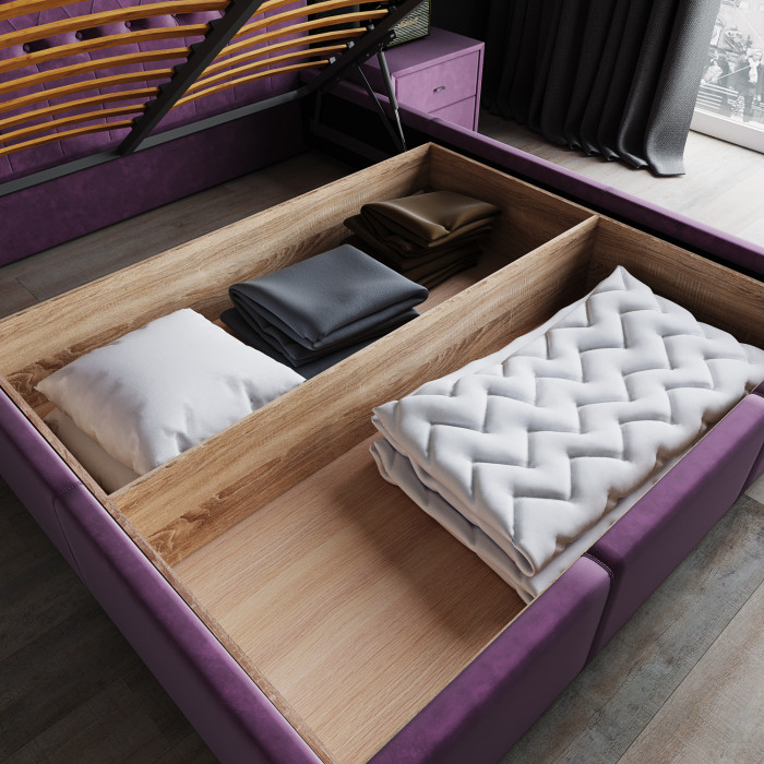 Октавия Кровать интерьерная 120 изумруд ромб, ПМ