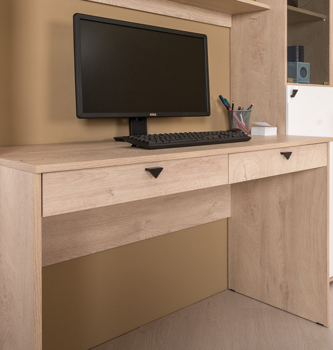 Бостон № 37, дуб эндгрейн элегантный/фасады МДФ милк рикамо софт