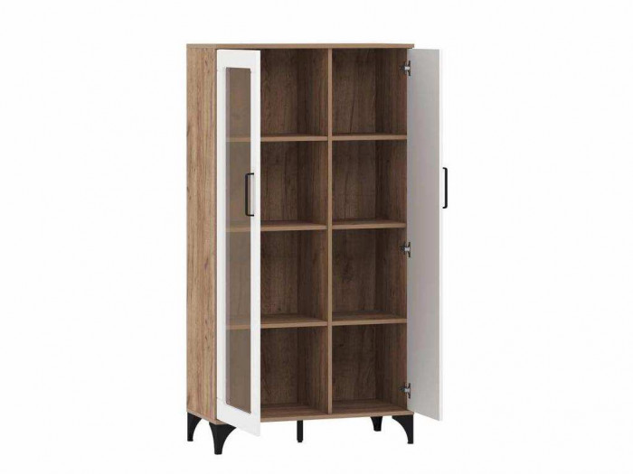 НМ 013.52 Марсель шкаф-пенал Дуб Крафт табачный/Меренга