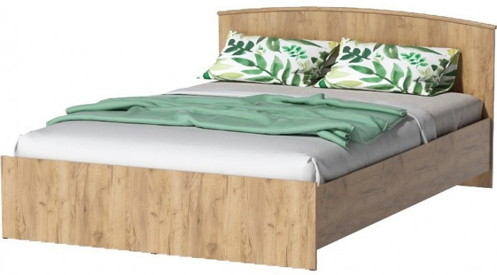 Кровать арт.032, низкий щиток, 140 (Венге)