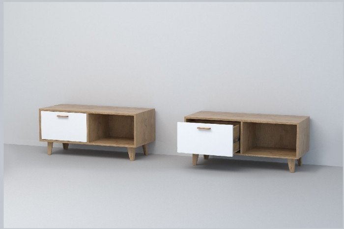 Эго Тумба Т-4 НГ (Камень Темный/Дуб Крафт Золотой)