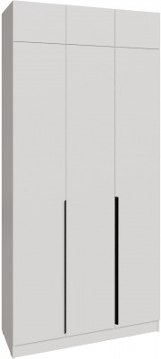 Шкаф 1,2 с антресолью Мадрид, Белый