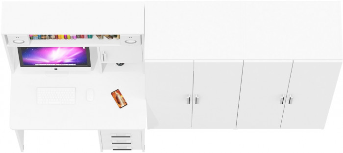 С-МД-СК9 Компоновка № 01, белый шагрень