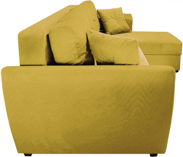 Диван УГЛОВОЙ Амстердам велюр желтый 160