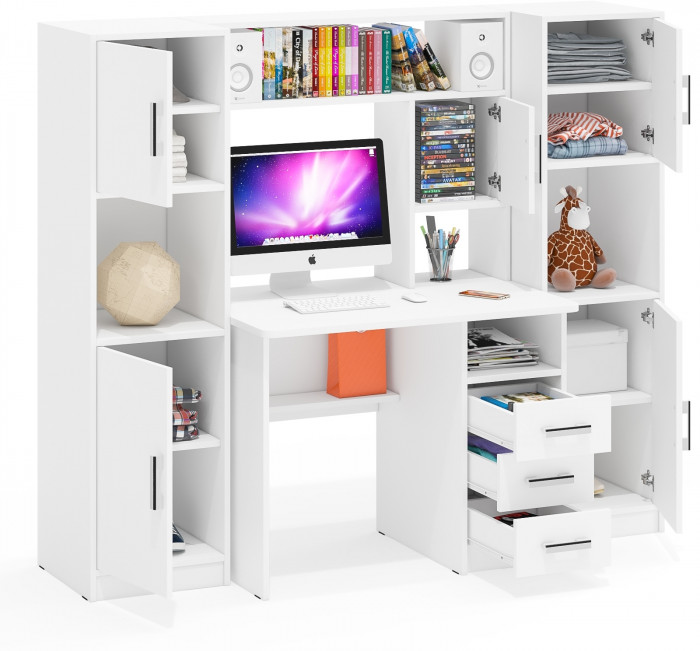 С-МД-СК9 Компоновка № 02, белый шагрень