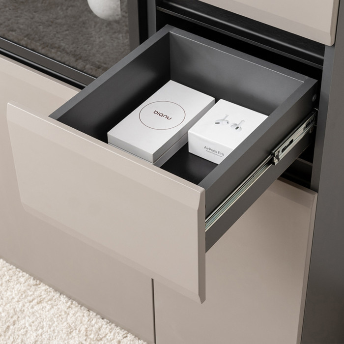 Сидней Комплектация № 105, корпус: антрацит/фасады: МДФ веллюто капучино