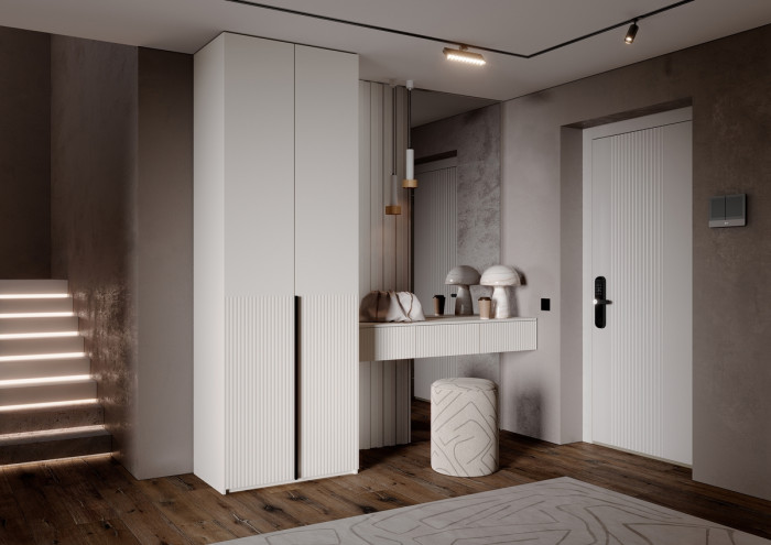 Тумба косметическая со шкафом 2х-ств Марвэл, Кашемир