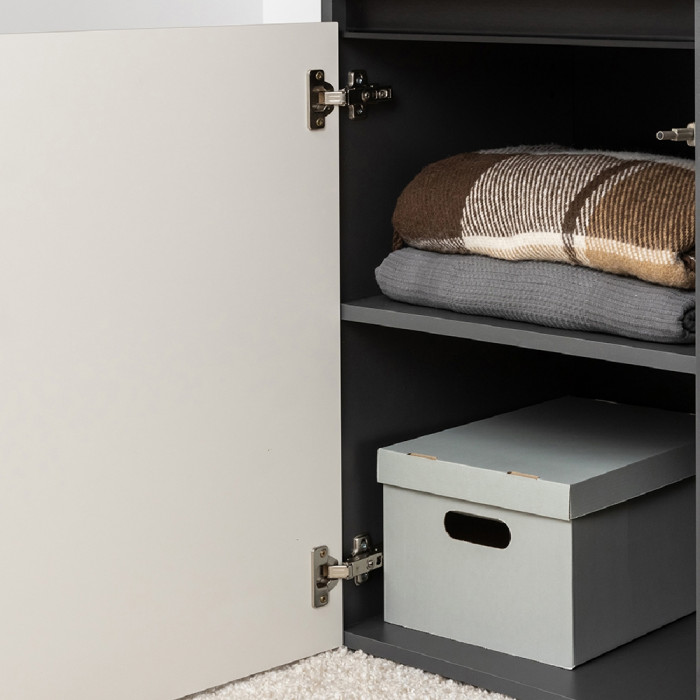 Сидней Комплектация № 106, корпус: антрацит/фасады: МДФ веллюто капучино