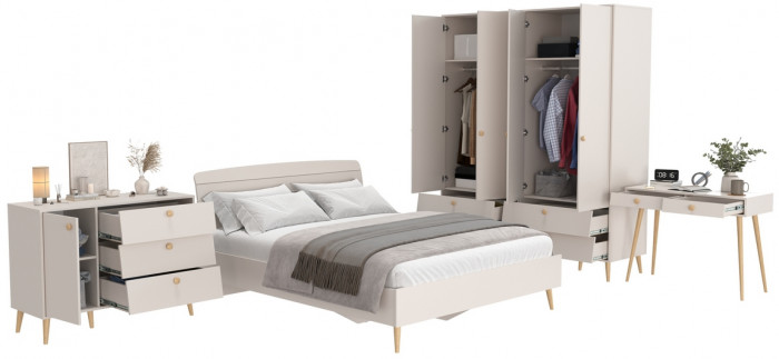 Афина Спальня 19-1600, кашемир серый