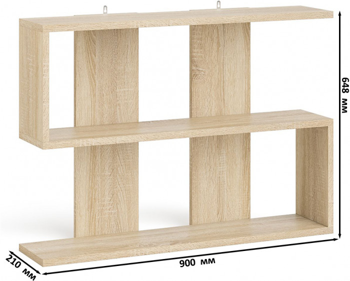 Мори компьютерный стол МС-1 левый + Комод МК1200.6 + Полка 900, дуб сонома