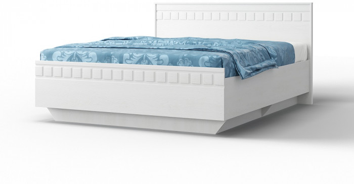 Модульная спальня "Римини" - Белый текстурный/Дуб полярный