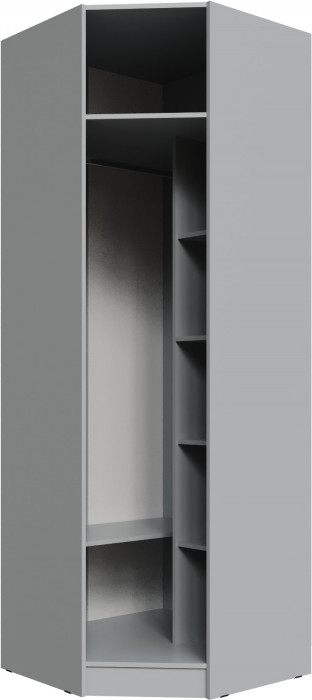 Шкаф угловой Мадрид угол скос, Камень серый