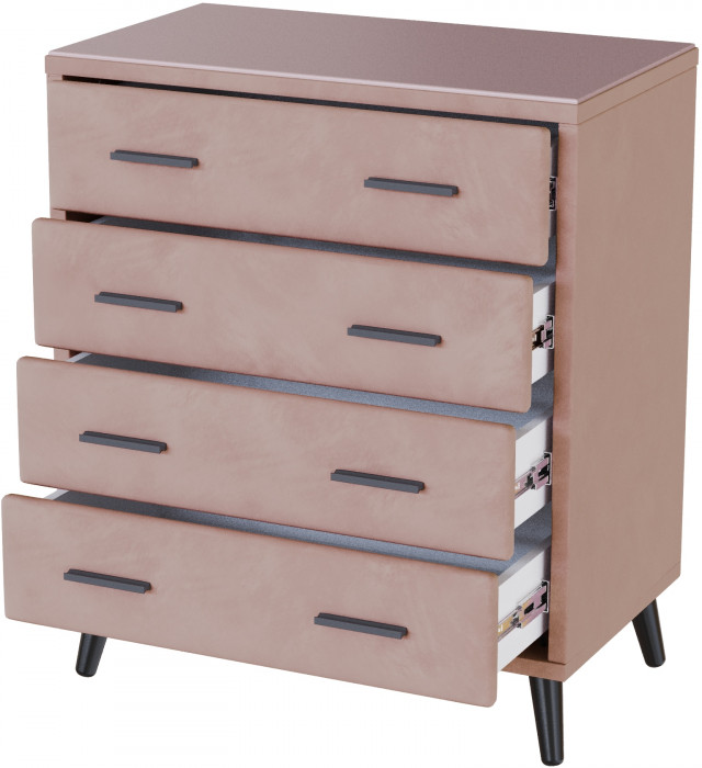 Комод интерьерный Пай пыльная роза/мдф пудра