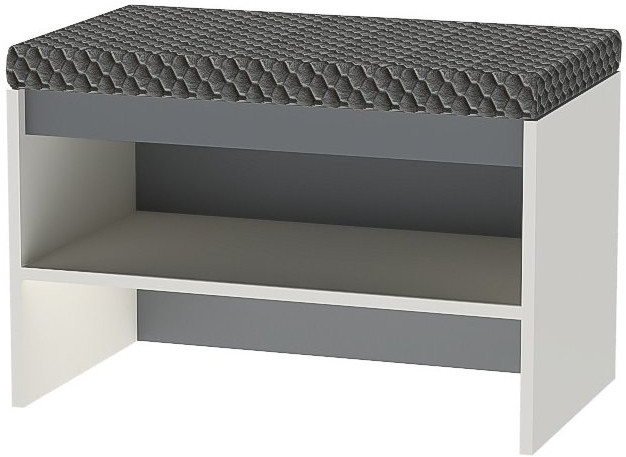Иннэс 12 Обувница (Даймонд 011, Графит / Миндаль)