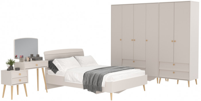 Афина Спальня 20-1400, кашемир серый