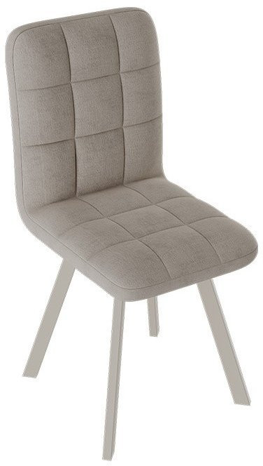 Франк ДП 2-17 Стул (паук) (Белый матовый/Кожзам Серый)