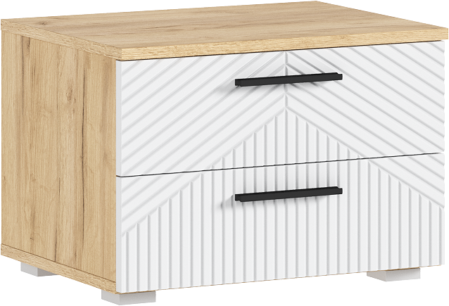 Сильвия Спальня, Браш Вайт/Дуб крафт