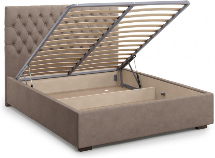 Кровать Nemi 140 с подъемным механизмом, Velutto 22