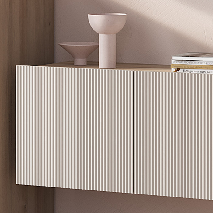 "Эмилия" ШКН-03 навесной шкаф Дуб смоки/Айриш (MF03)