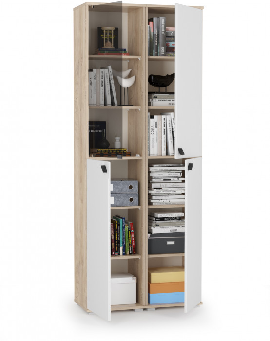 Бостон № 47, дуб эндгрейн элегантный/фасады МДФ милк рикамо софт