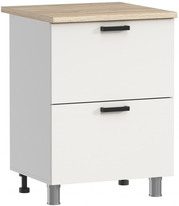 МК Аленушка Н2Я 600 Лаванда Молочный, скоба черный (без столешницы)