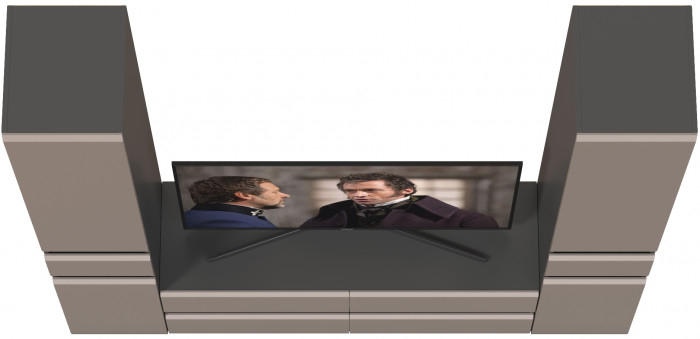 Сидней Комплектация № 017, корпус: антрацит/фасады: МДФ веллюто капучино