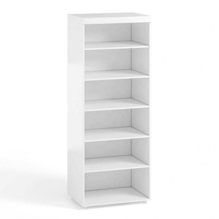Шкаф-стеллаж (гл.410) Монако МН-52 белое дерево